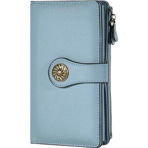 Genuine Leather Clutch Wallet Multi Card Organizer